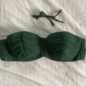 J Crew tulle underwire bikini top